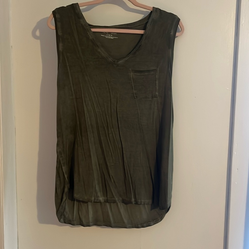 tank top, from cable & gauge, size L, army green